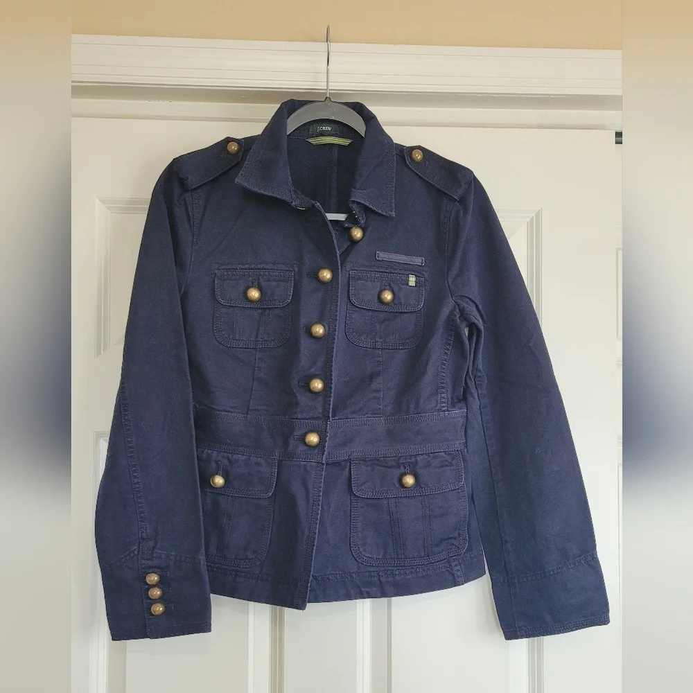 J. Crew Navy Military Jacket - Size XS